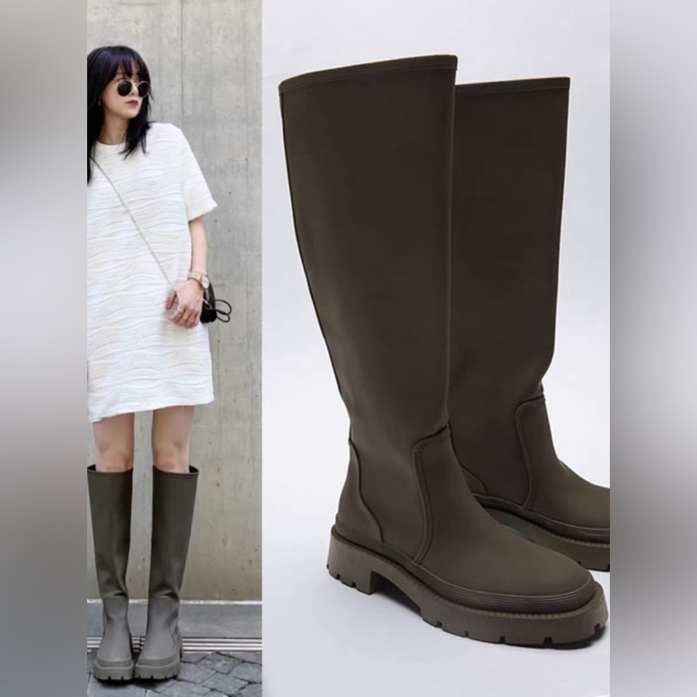 Brand New Olive Boots